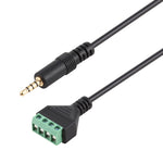Cavo adattatore audio 3,5 mm maschio a 4 pin senza saldatura, 30 cm - immagine 4