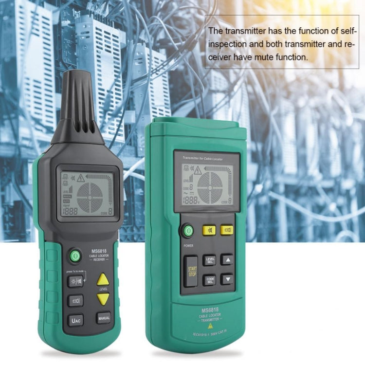 BSIDE MS6818 Localizzatore cavi interrati 9V 12-400V