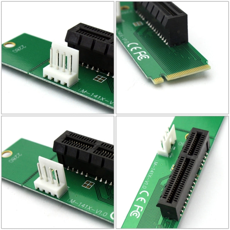 Scheda adattatore PCI-E 4X femmina a NGFF M.2 maschio