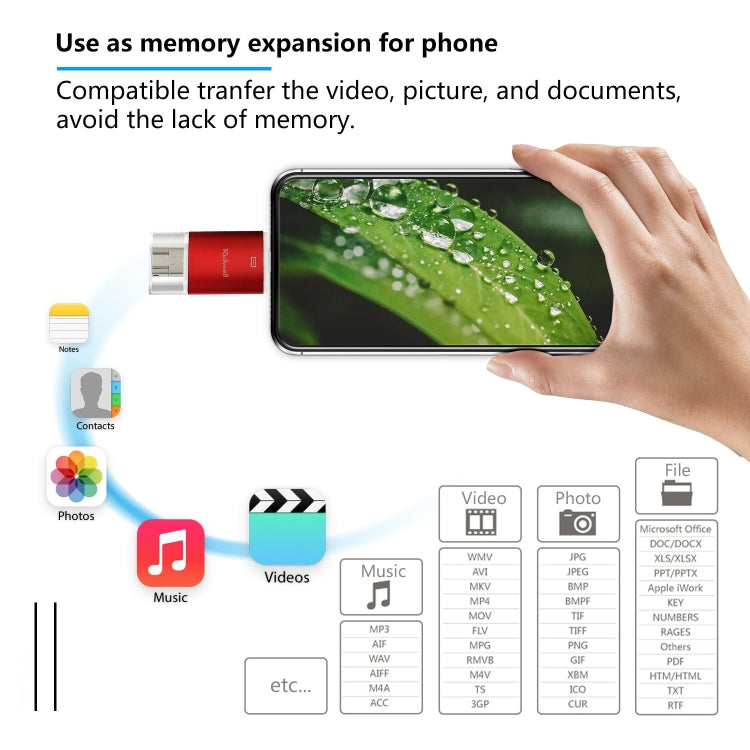 Richwell Disco Flash 3 in 1 64GB con OTG USB 3.0