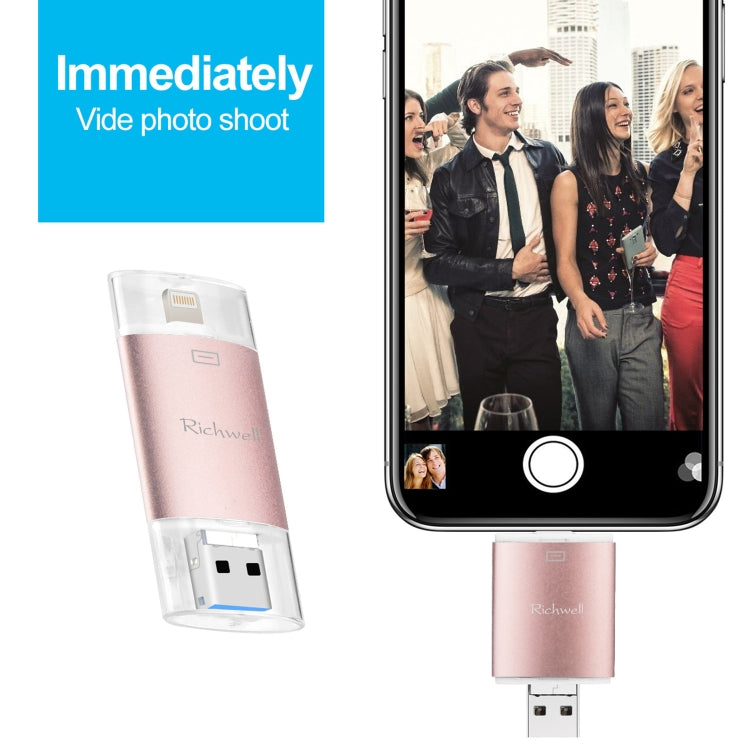 Richwell Disco Flash 3 in 1 32GB con OTG USB Type-C