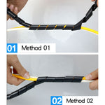 Tubo ordinato per avvolgimento cavi, tubi a spirale in PE da 11 m, diametro nominale: 8 mm, 8mm / 11m Length