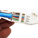 Spina RJ-45 modulare Cat5e a crimpare senza attrezzi