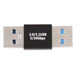 Convertitore USB 3.0 maschio a maschio in lega di alluminio