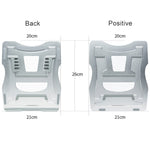Staffa portatile in lega di alluminio per laptop 21x26 cm