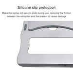 Staffa portatile in lega di alluminio per laptop 21x26 cm