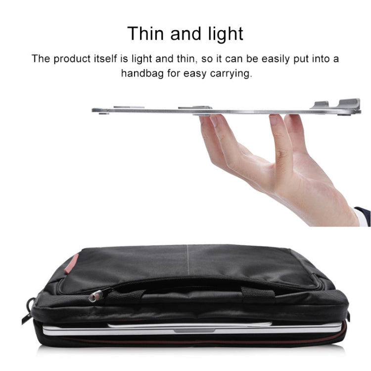 Staffa portatile in lega di alluminio per laptop 21x26 cm