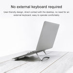 Staffa portatile in lega di alluminio per laptop 21x26 cm