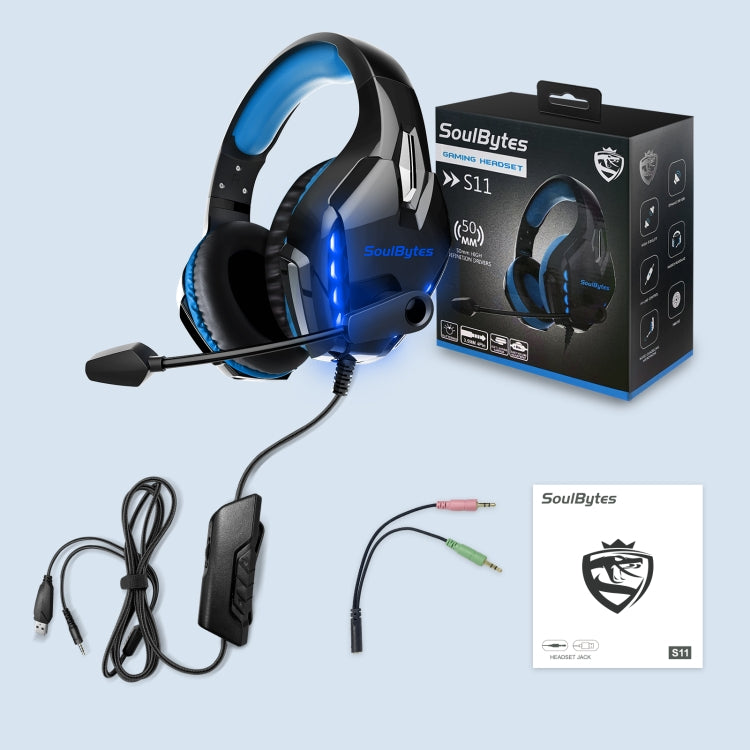 Soulbytes S11 cuffie gaming USB e 3,5 mm con microfono