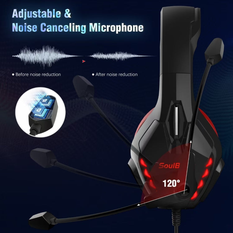 Soulbytes S11 cuffie gaming USB e 3,5 mm con microfono