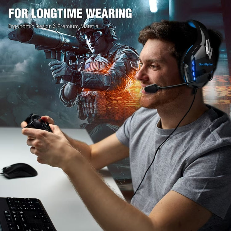 Soulbytes S11 cuffie gaming USB e 3,5 mm con microfono