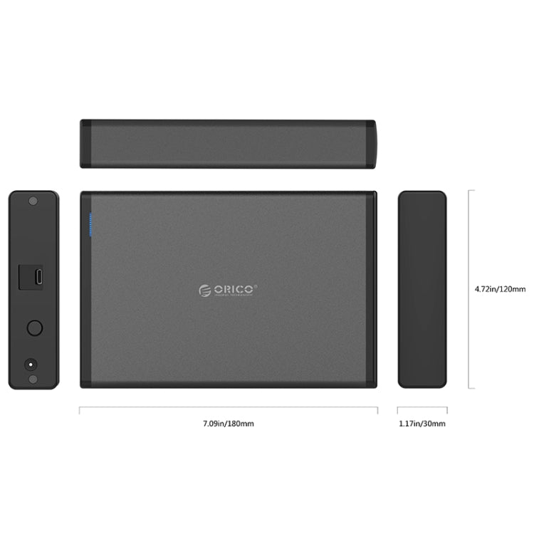 Custodia HDD 3,5" ORICO 7688C3 USB-C fino a 8TB - immagine 4