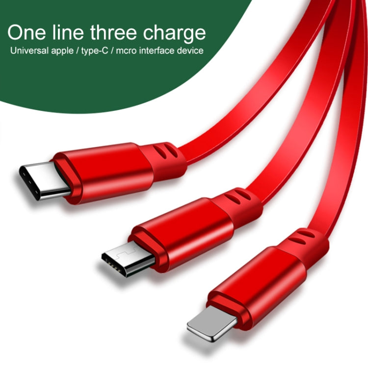 Cavo ricarica retrattile 3 in 1 USB-C 1,2 m 3,5A