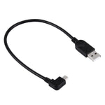Cavo dati mini USB a USB angolo 90° sinistro 28 cm