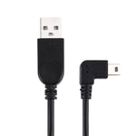 Cavo dati mini USB a USB angolo 90° sinistro 28 cm