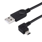 Cavo dati mini USB a USB angolo 90° sinistro 28 cm