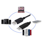 Cavo USB 2.0 maschio 2 in 1 doppio 50 cm