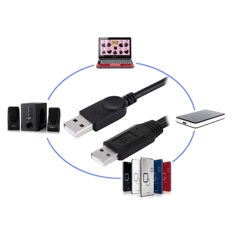 Cavo USB 2.0 maschio 2 in 1 doppio 50 cm