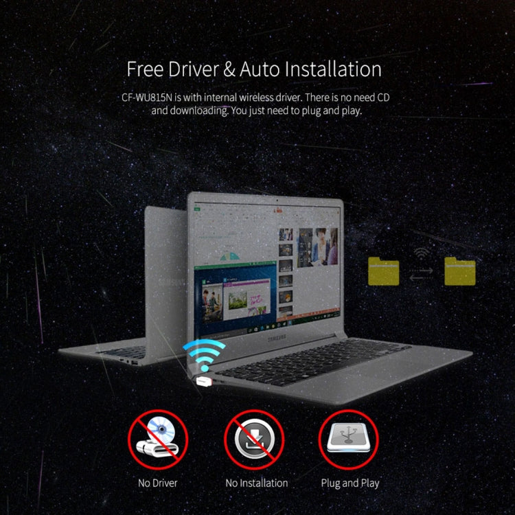 Adattatore WiFi USB COMFAST CF-WU815N 150Mbps mini