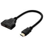 Adattatore HDMI 1.4 maschio a doppia HDMI femmina 30 cm
