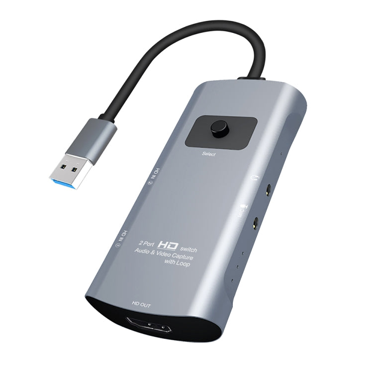Scheda acquisizione HDMI USB 3.0 Z54 con 2 ingressi e microfono