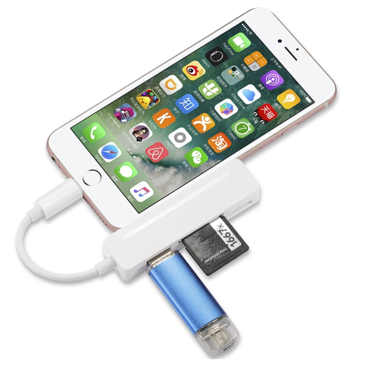 Lettore schede 4 in 1 MS SD TF USB 2.0 8 pin
