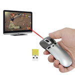 Presentatore wireless 2.4G con giroscopio 6D e puntatore laser