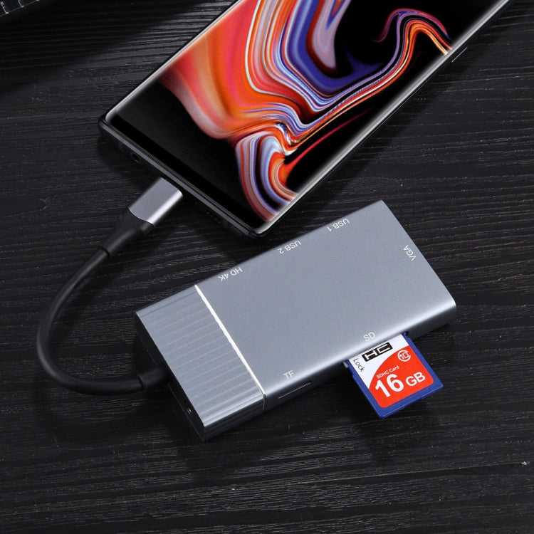 Dock station USB-C 7 in 1 con doppia USB 3.0 e HDMI