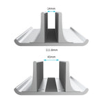 Base universale verticale regolabile per laptop in alluminio