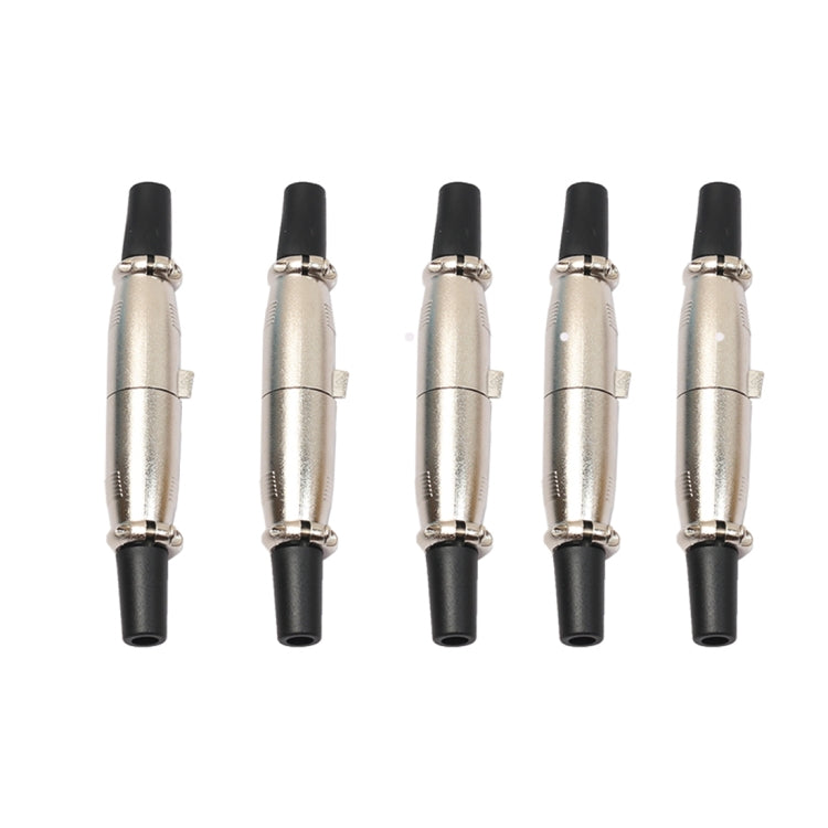5 paia connettori XLR 3 pin maschio e femmina