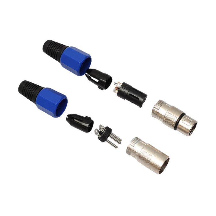 Set 5 paia di connettori audio XLR 3 pin maschio e femmina - immagine 5