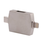 Adattatore 4 in 1 Type-C USB-C e 8 Pin con doppia funzione OTG
