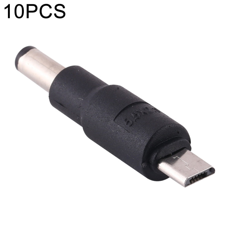 10 connettori alimentazione DC 5,5x2,1mm a Micro USB
