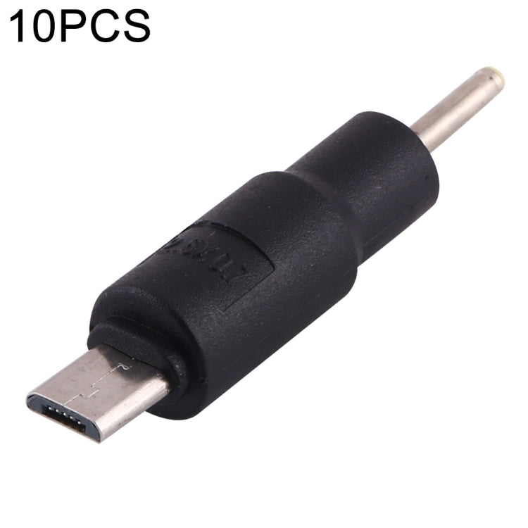 Connettori alimentazione DC 2,5x0,7 mm a Micro USB set 10 pezzi