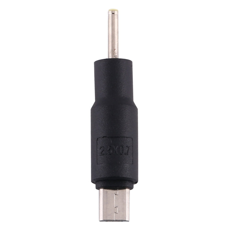 Connettori alimentazione DC 2,5x0,7 mm a Micro USB set 10 pezzi