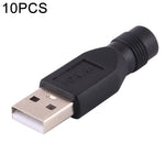 Set 10 connettori alimentazione DC 3,5x1,35 mm a USB 2.0