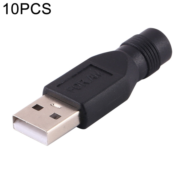 Set 10 connettori alimentazione DC 3,5x1,35 mm a USB 2.0