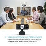 Webcam HD 1080P con messa a fuoco manuale e microfono