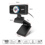 Webcam HD 1080P con messa a fuoco manuale e microfono