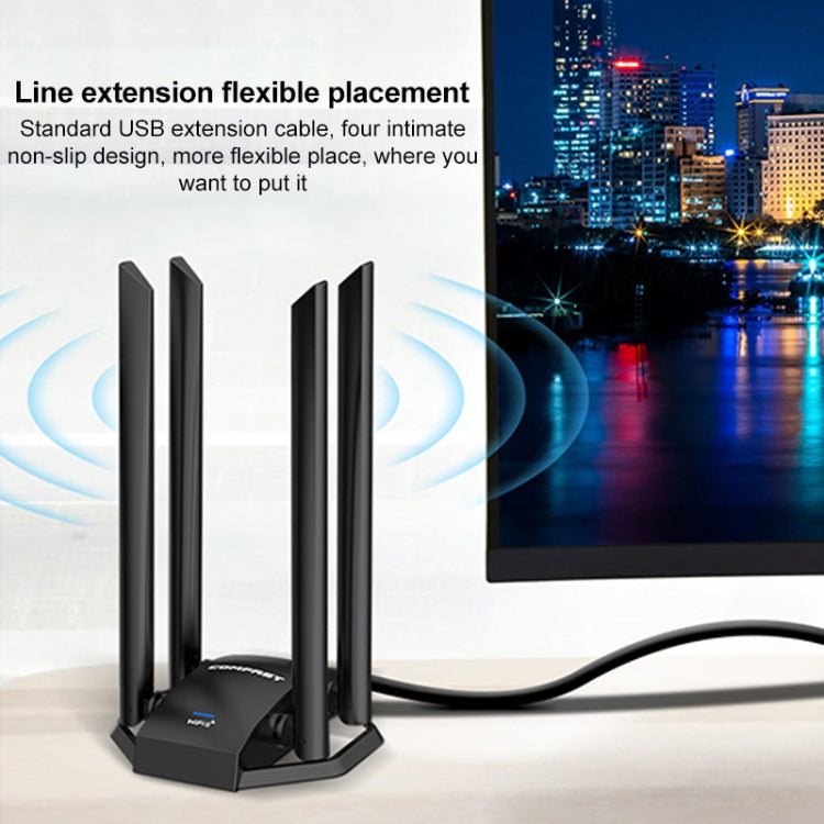 COMFAST CF-975AX Scheda di rete WiFi6 USB 3.0 5400Mbps