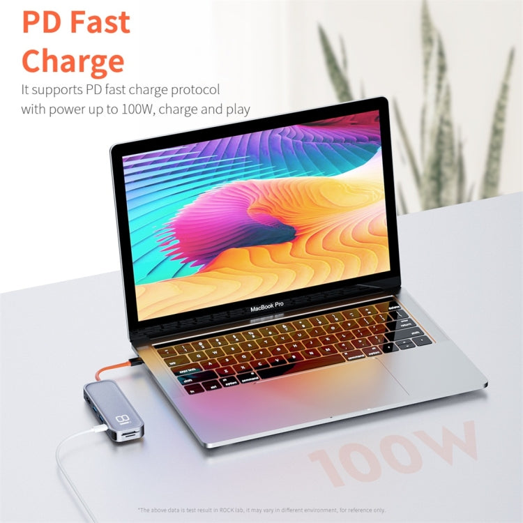 Adattatore HUB 8 in 1 USB-C a HDMI per dispositivi Type-C