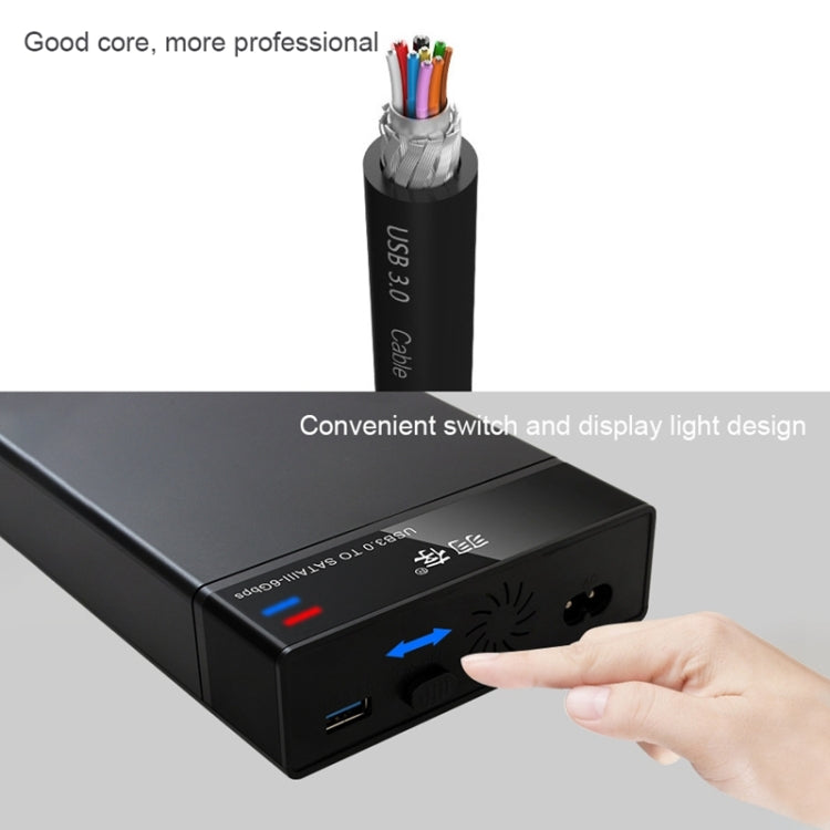 Custodia esterna USB 3.0 per HDD/SSD SATA 2,5/3,5 pollici