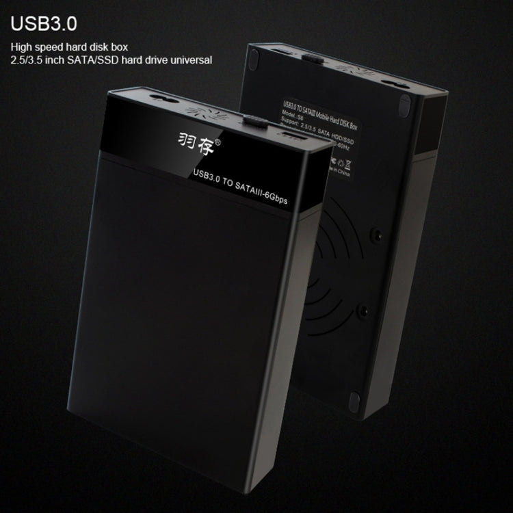 Custodia esterna USB 3.0 per HDD/SSD SATA 2,5/3,5 pollici