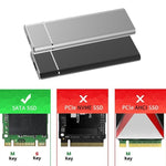 Custodia SSD in lega di alluminio M.2 NGFF a USB-C