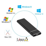 Custodia SSD in lega di alluminio M.2 NGFF a USB-C