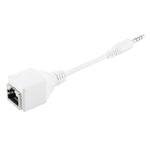 Adattatore Presa RJ45 CAT5 a Jack Audio 3,5 mm 4 poli
