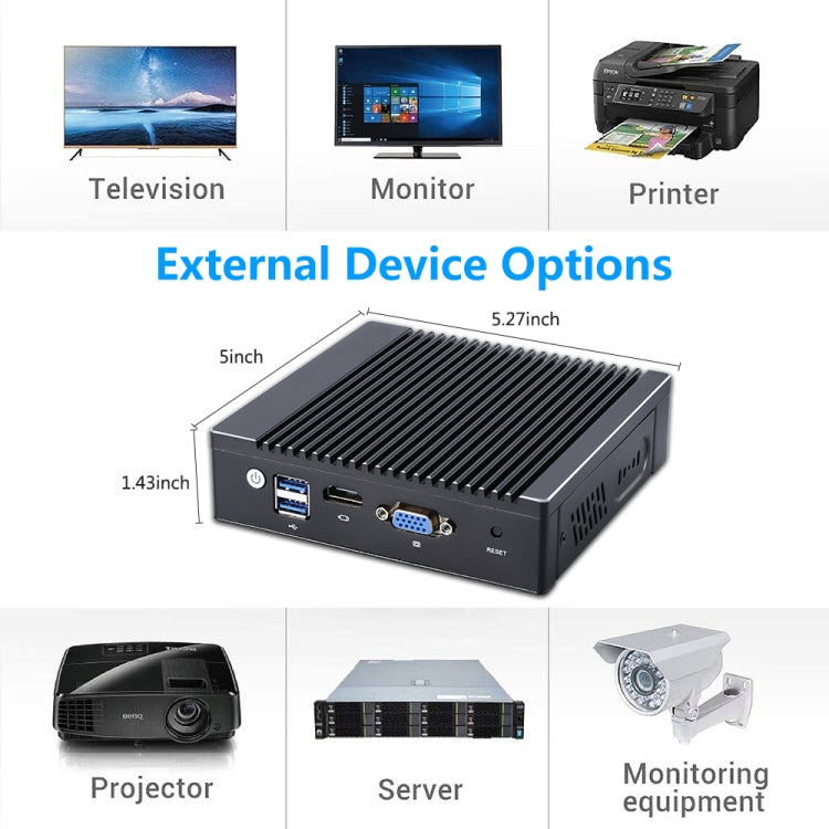 Mini PC Intel Celeron N2840 Quad-Core senza memoria