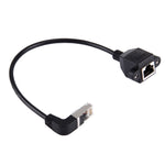 Cavo prolunga LAN RJ45 maschio piegato a femmina 30 cm