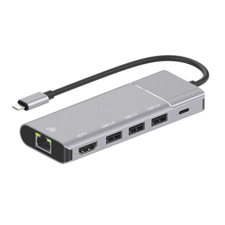 Docking station 6 in 1 HDMI, RJ45 e 3 porte USB 2.0 - immagine 2