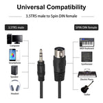 Cavo adattatore jack 3,5 mm a DIN 5 pin MIDI, 1,5 m - immagine 5